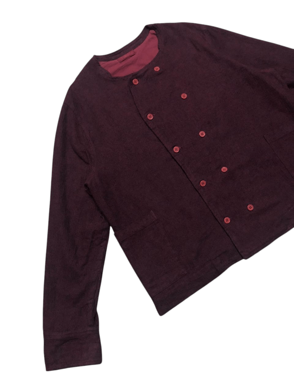 CP Shades × Vintage CP Shades Red Bistro Double Barreled Button Blazer Jacket Size L / US 10 / IT 46 - 6 Thumbnail