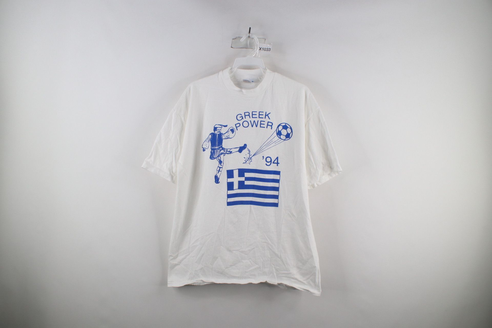 Vintage Vintage 90s 1994 World Cup Soccer Greece Futbol T Shirt USA Grailed