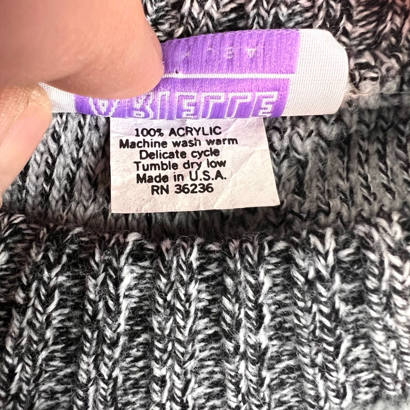 Vintage Arielle Vintage Slouchy Geometric Sweater Womens L Gray Desert Camo USA Made Size L / US 10 / IT 46 - 7 Thumbnail