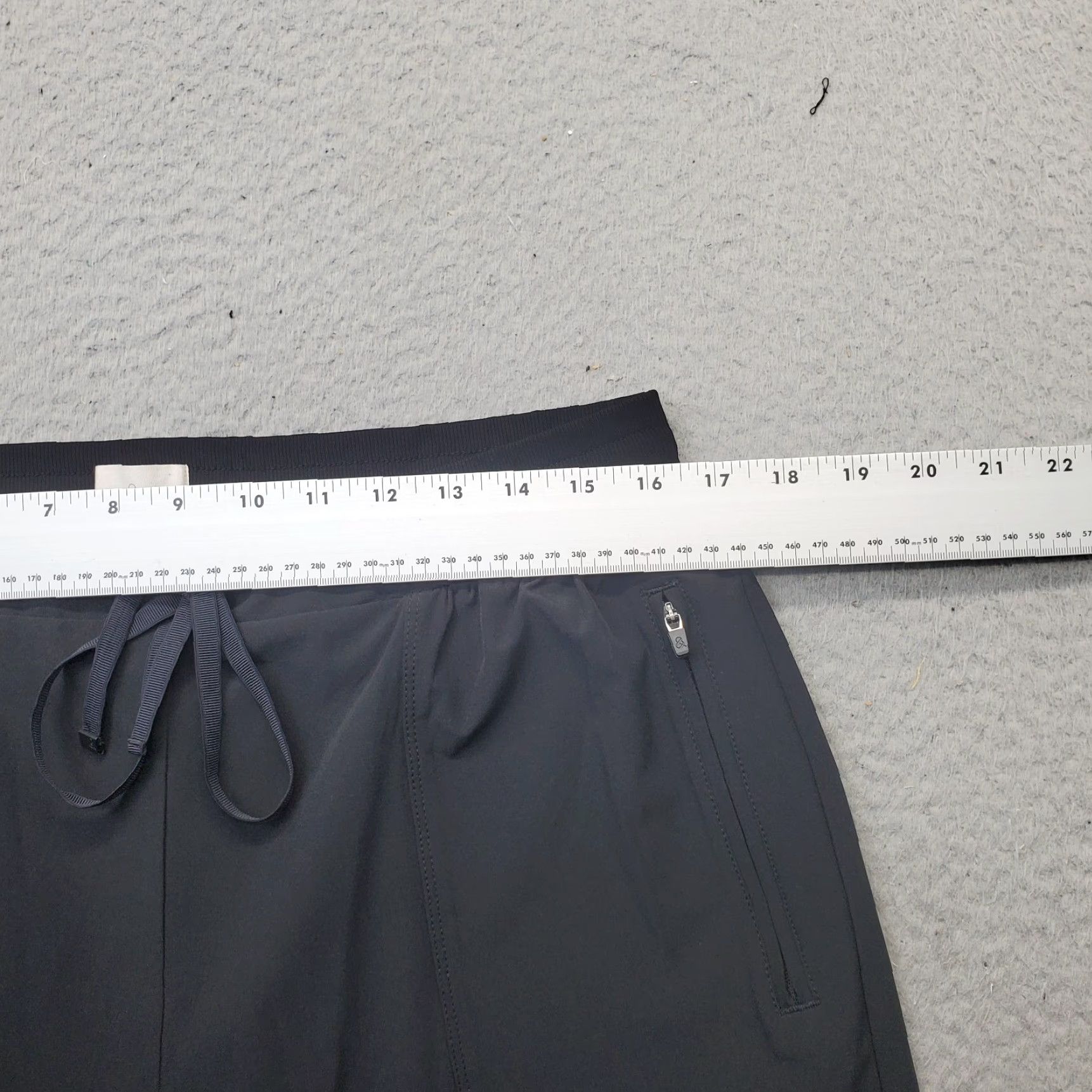 Lou & Grey Lou & Grey Womens Sweatpants Black Stretch Drawstring Waist Straight Leg Size L Size 36" / US 14 / IT 50 - 6 Thumbnail