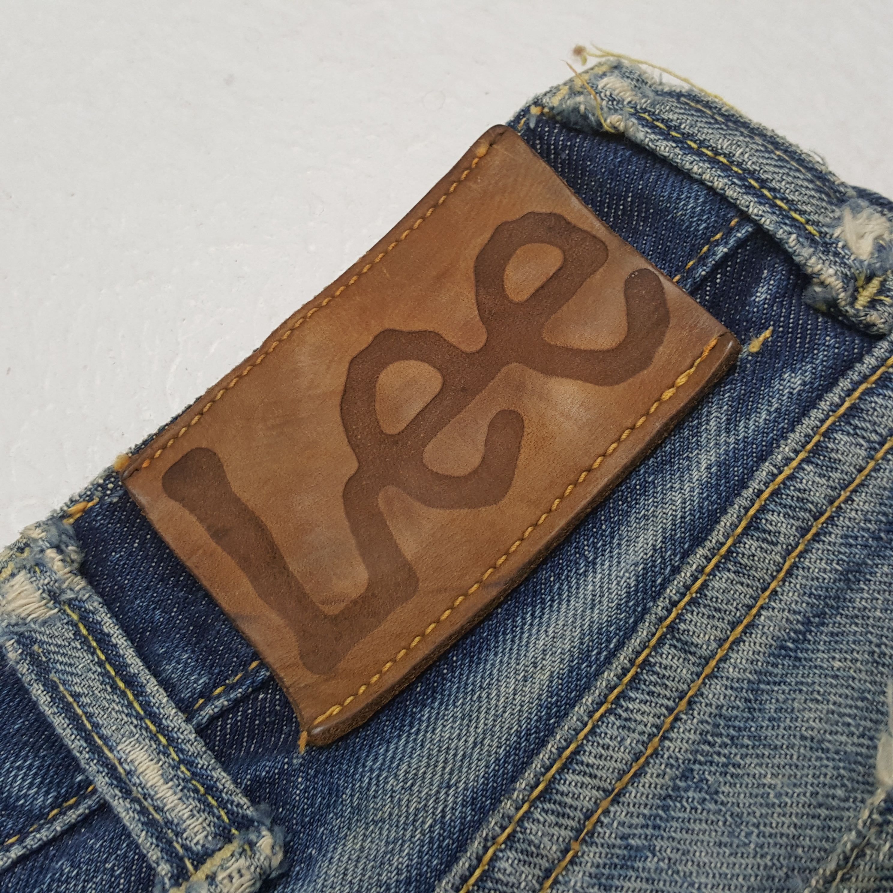 Lee Vintage 70's Lee Riders American Brand Distressed Jeans RR14 Size US 30 / EU 46 - 15 Thumbnail