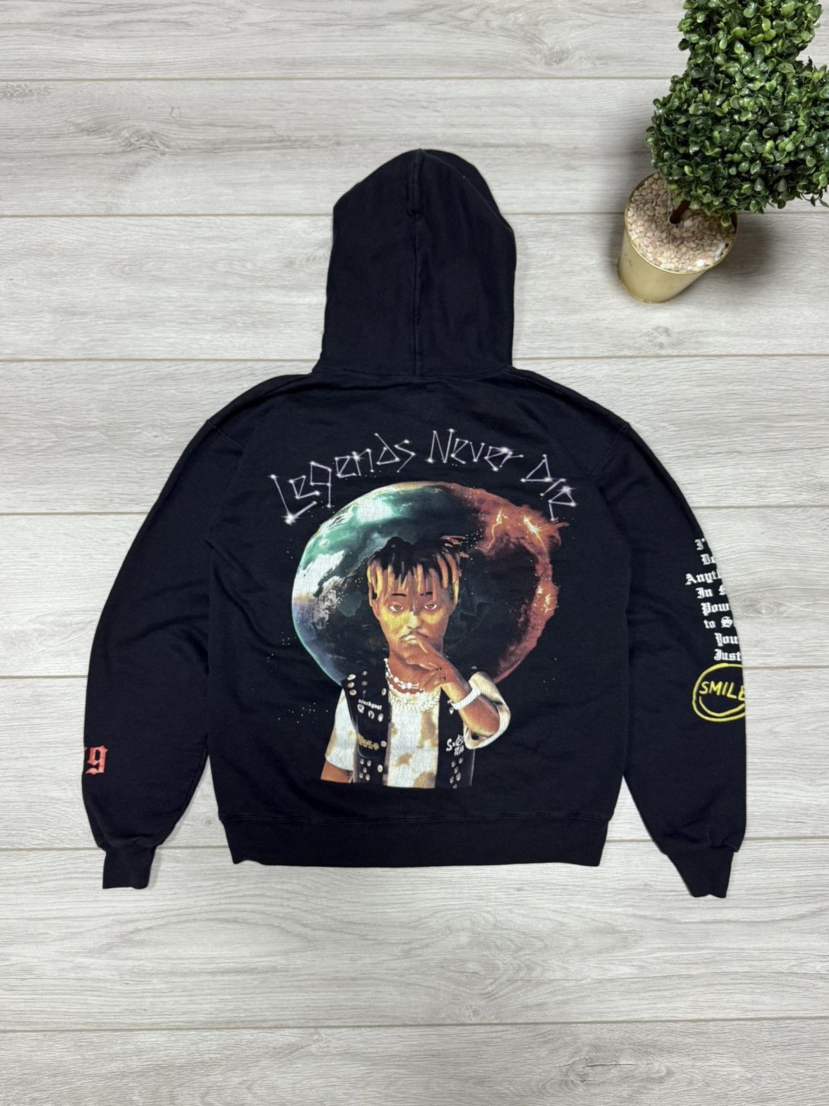 999 Club Juice WRLD - Legends Never Die Hanes Hoodie 999 Club Size S Size US M / EU 48-50 / 2 - 1 Thumbnail