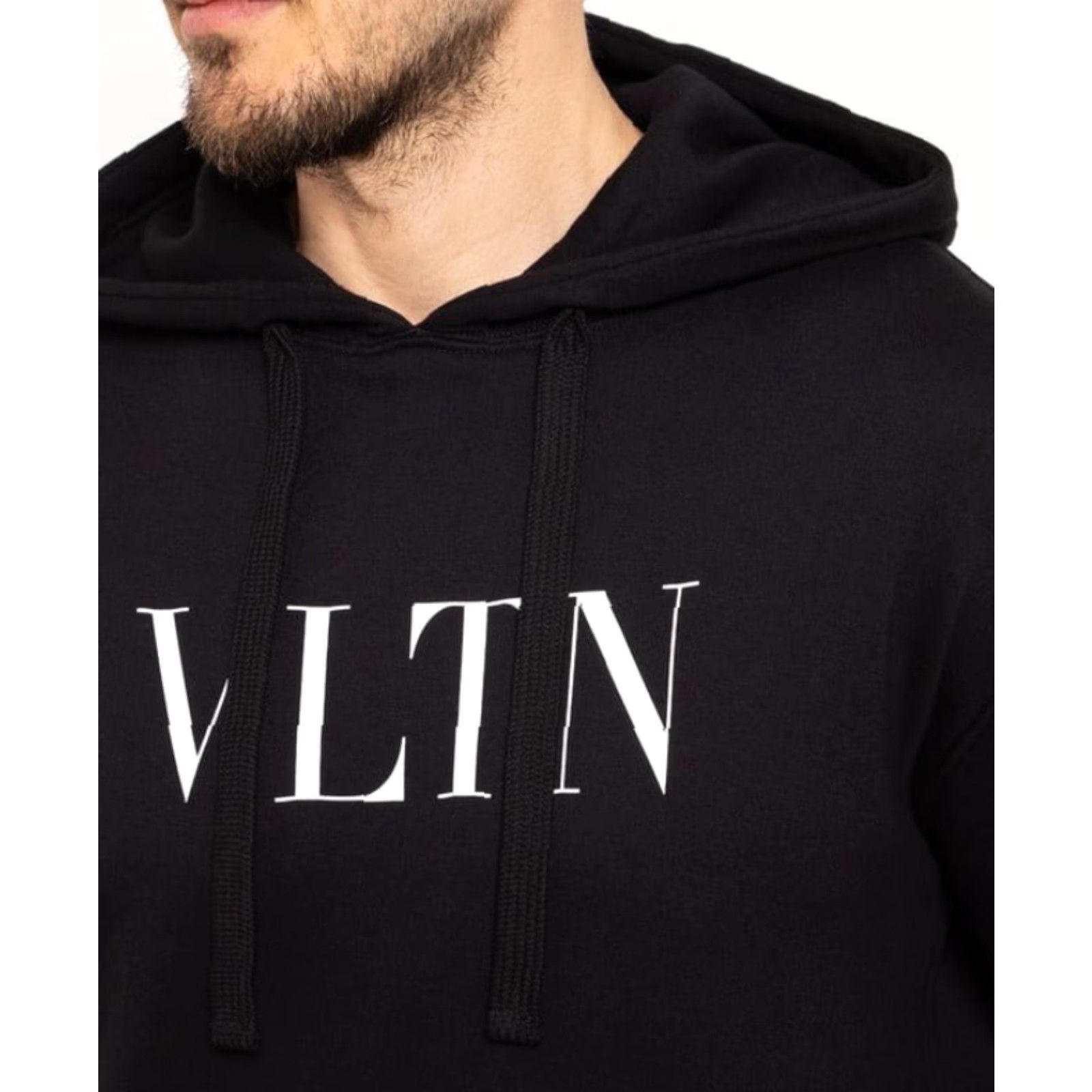 Valentino VINTAGE Valentino VLTN Hoodie Men Pullover Black M Made in Italy NEW with tag (top tag missing) Size US M / EU 48-50 / 2 - 5 Thumbnail