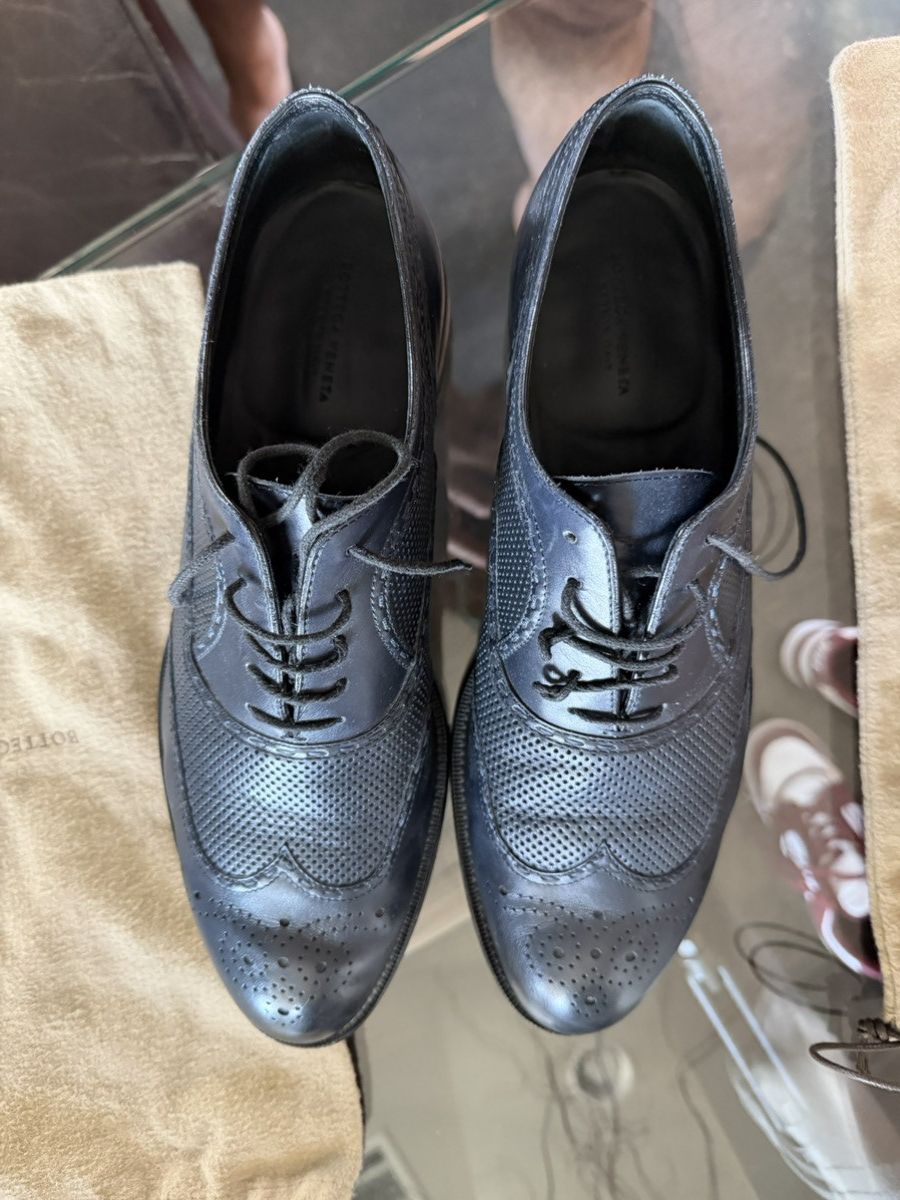 Bottega Veneta Midnight Navy leather dress shoes