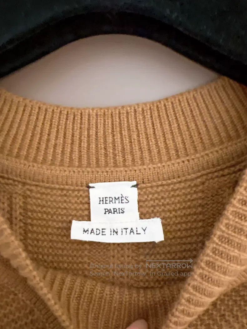 Hermes Hermes Caramel Letter Jacquard Knit Dress Size XXS / US 00 / IT 34 - 7 Thumbnail