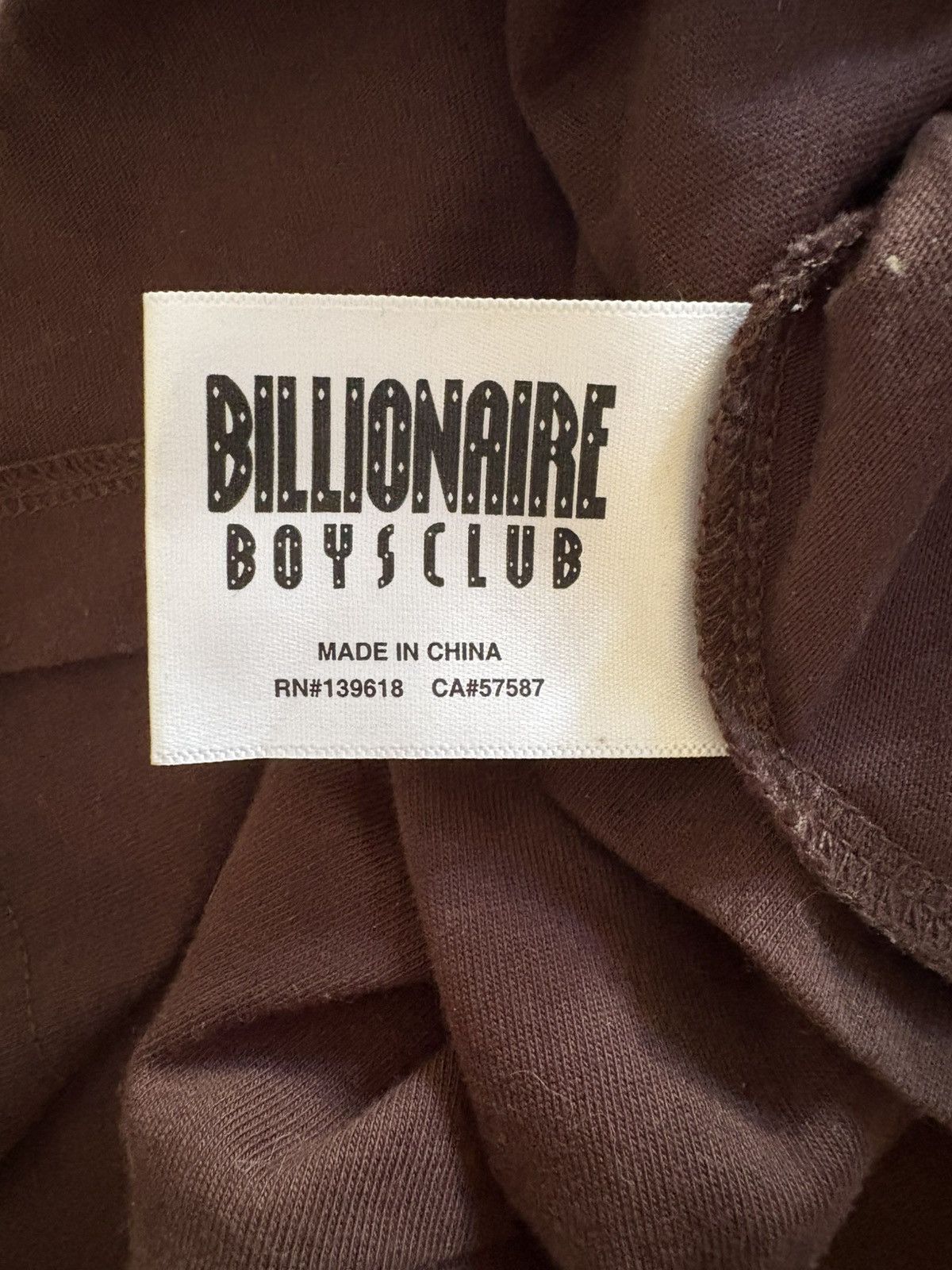Billionaire Boys Club Billionaire boys club Brown tee Size US L / EU 52-54 / 3 - 5 Thumbnail