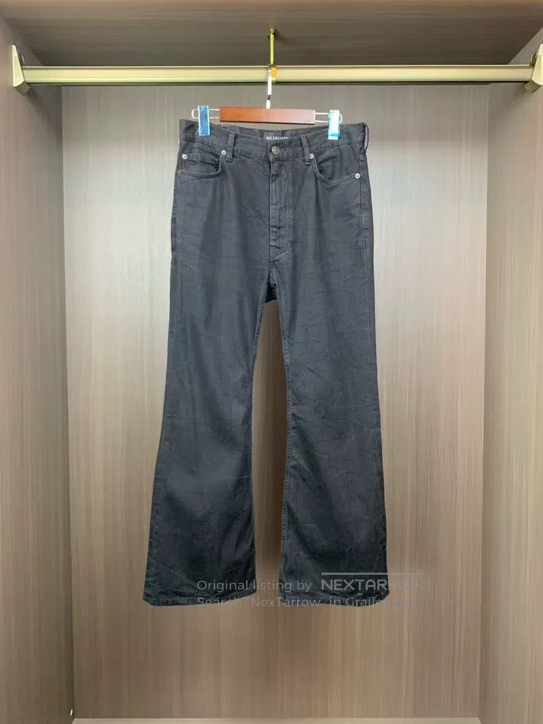 Balenciaga Balenciaga size M Flared Denim Pants Size US 27 - 1 Thumbnail
