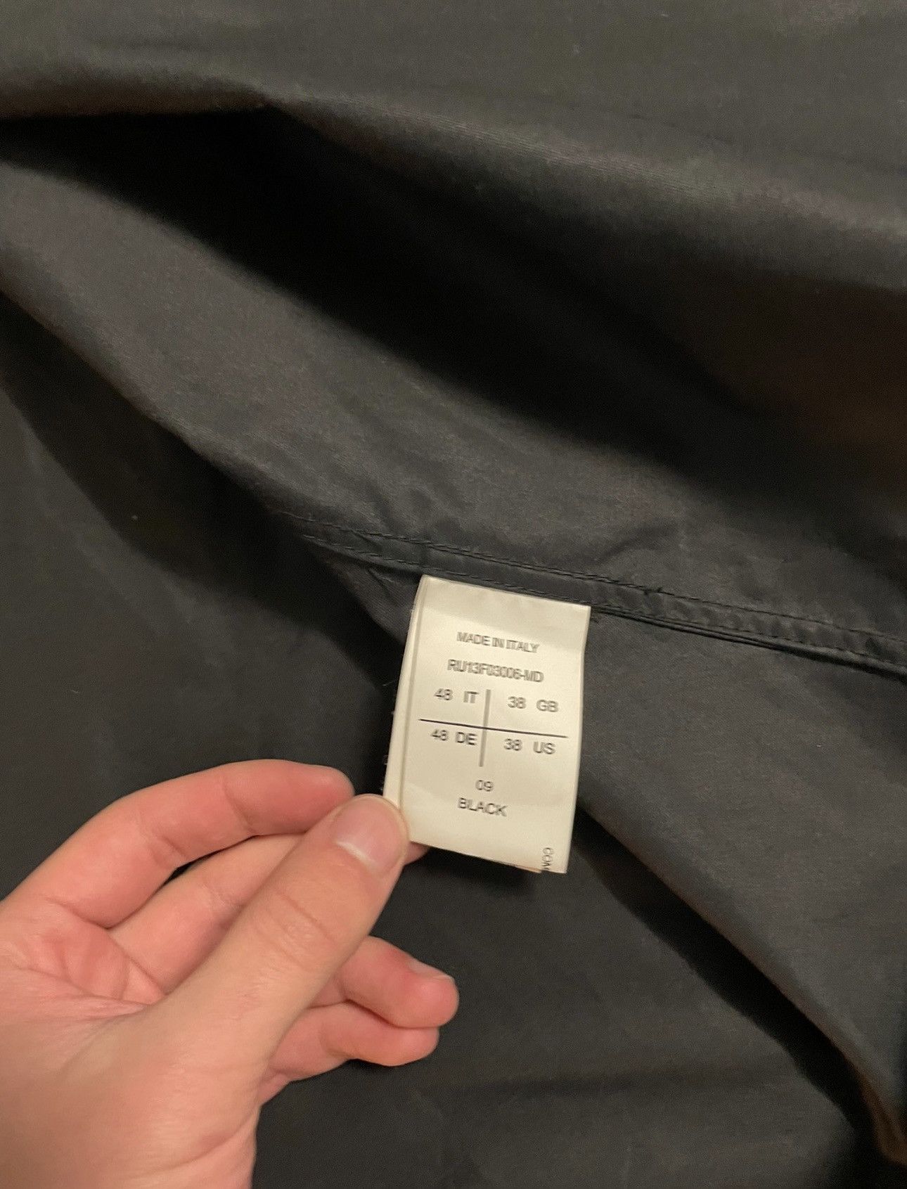 Rick Owens Rick Owens 14ss leather zipper shirt Size US M / EU 48-50 / 2 - 7 Thumbnail