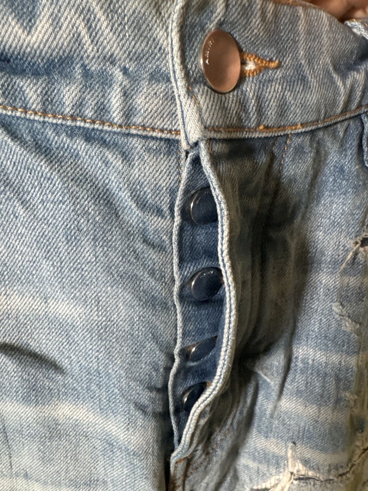 Amiri Amiri Relaxed Blue Patch Denim Size US 32 / EU 48 - 5 Thumbnail