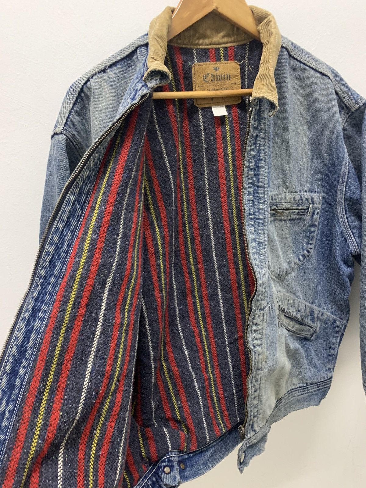 Edwin Vintage Edwin Denim Trucker Jacket Size US L / EU 52-54 / 3 - 3 Thumbnail