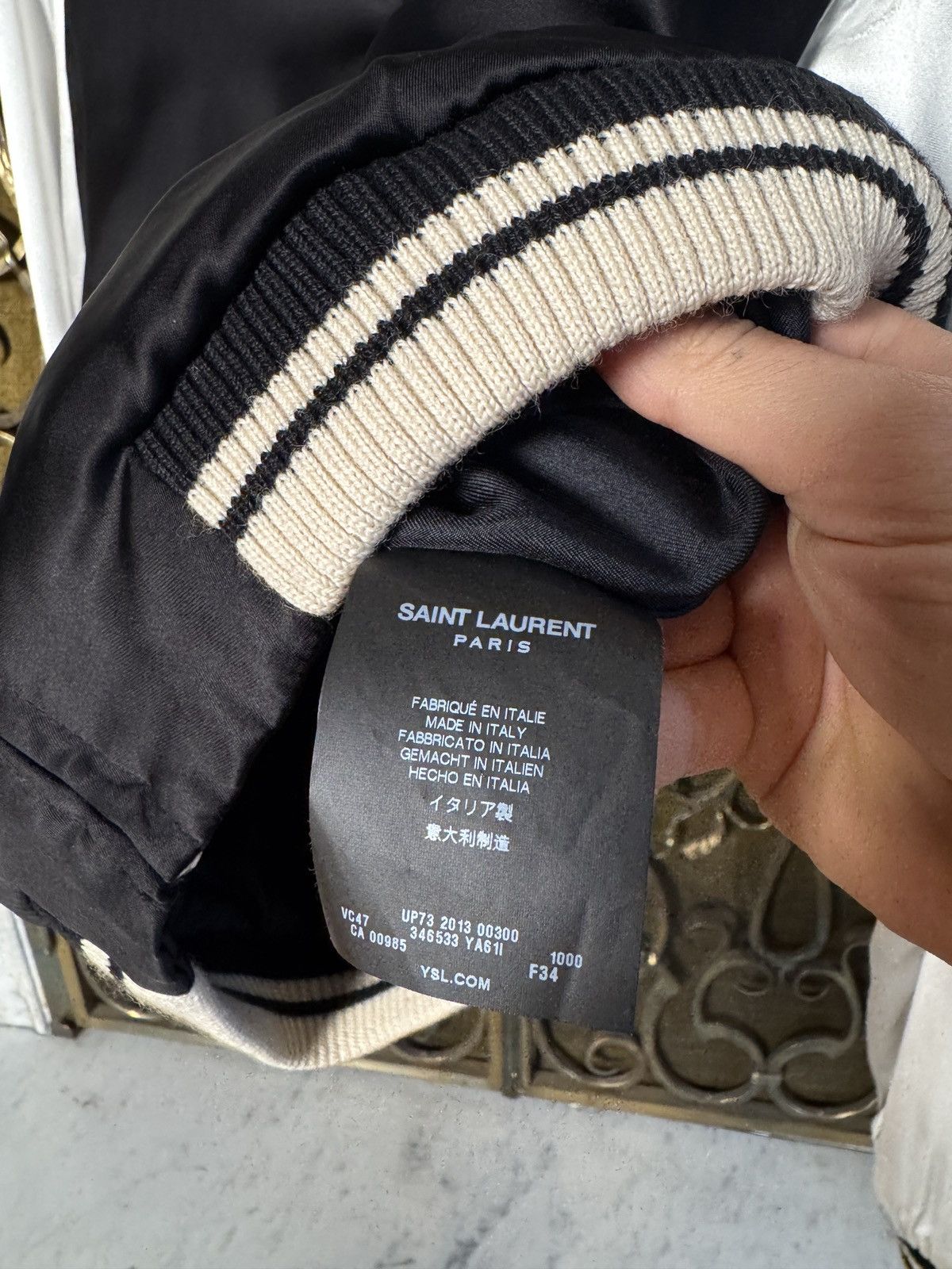 Saint Laurent Paris SS14 Blood Luster Souvenir Jacket in Viscose Size XS / US 0-2 / IT 36-38 - 7 Thumbnail