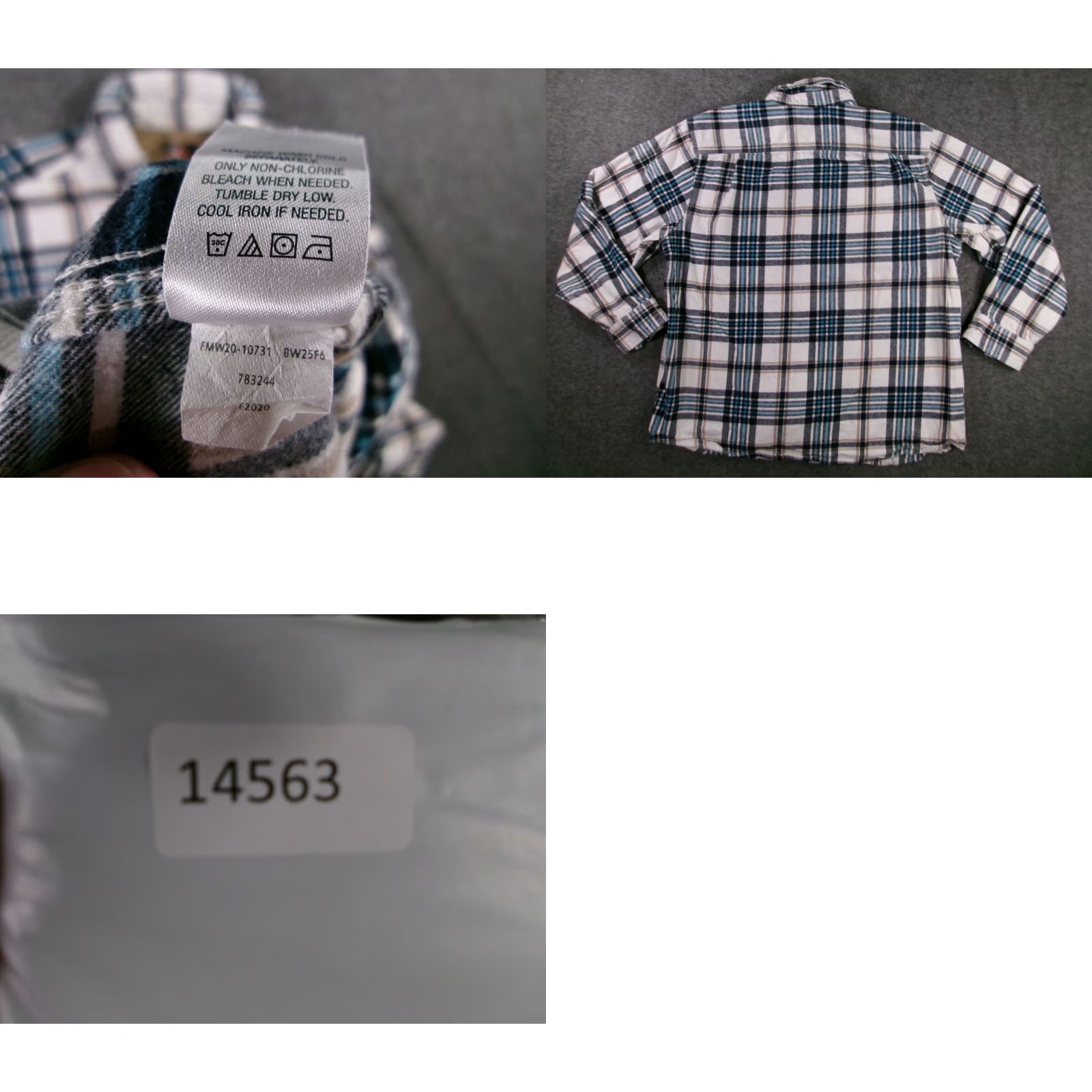 Vintage VINTAGE Ridgecut Flannel Shirt Men XL White Plaid Outdoor Workwear Button-Up Long Sleeve Casual Size US XL / EU 56 / 4 - 8 Thumbnail