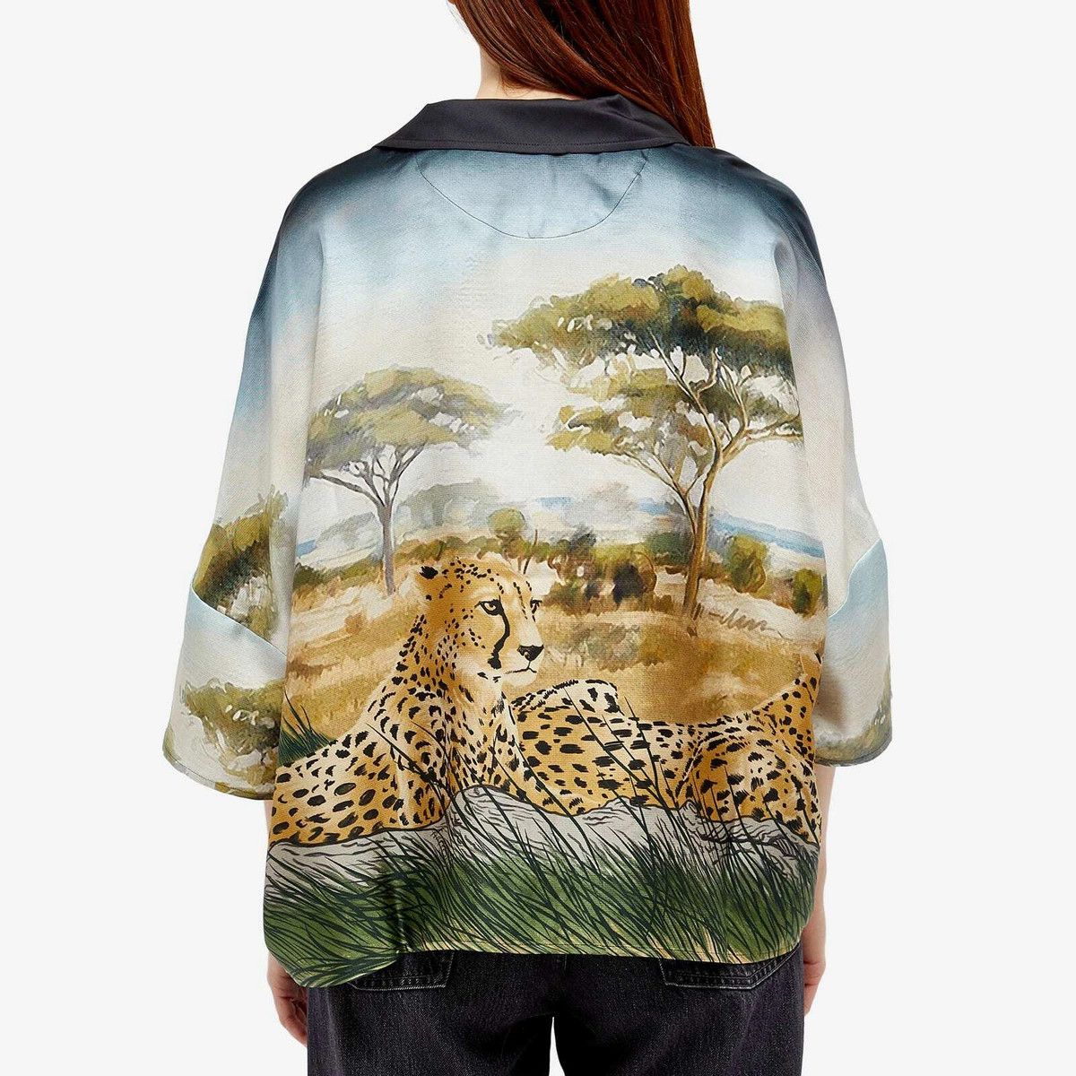 Amiri o1w1db10125 Cheetah Logo Shirt in Multicolor Size M / US 6-8 / IT 42-44 - 3 Thumbnail