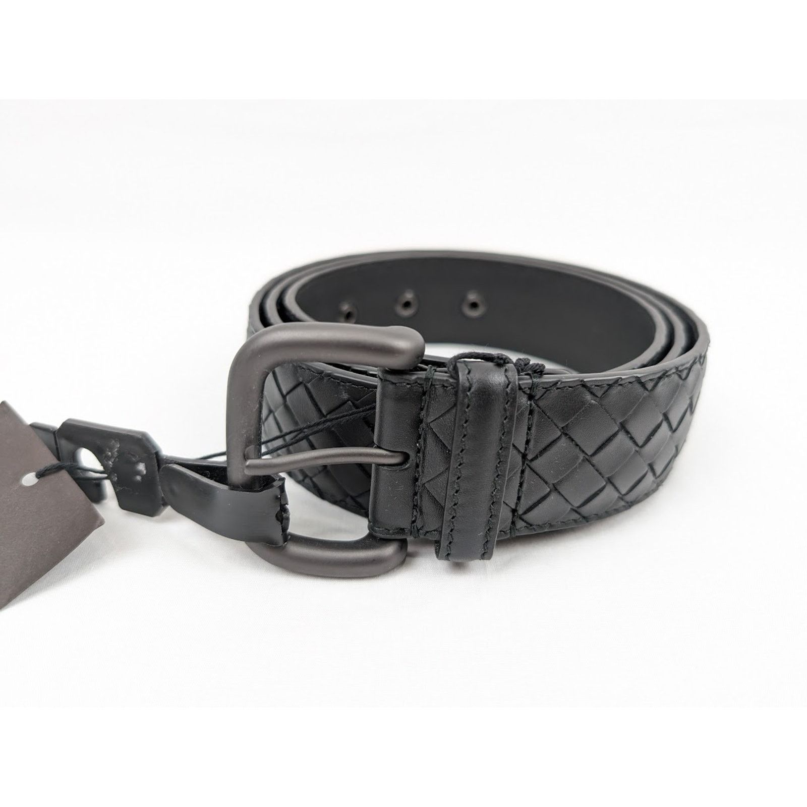 Bottega Veneta o1rshd1 Size: 110 / Intrecciato Belt in Black Size 42 - 2 Thumbnail