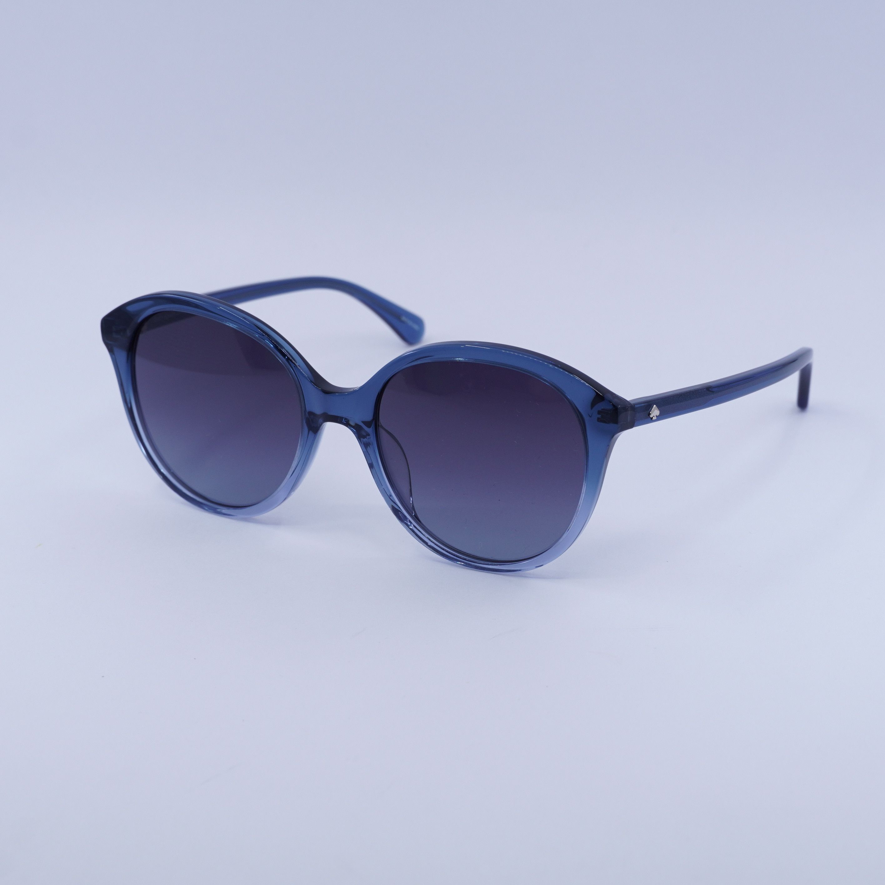 Kate Spade Kate Spade BRIA/G/S 0WTA 9O Sunglasses Blue Round Frame Size ONE SIZE - 8 Thumbnail