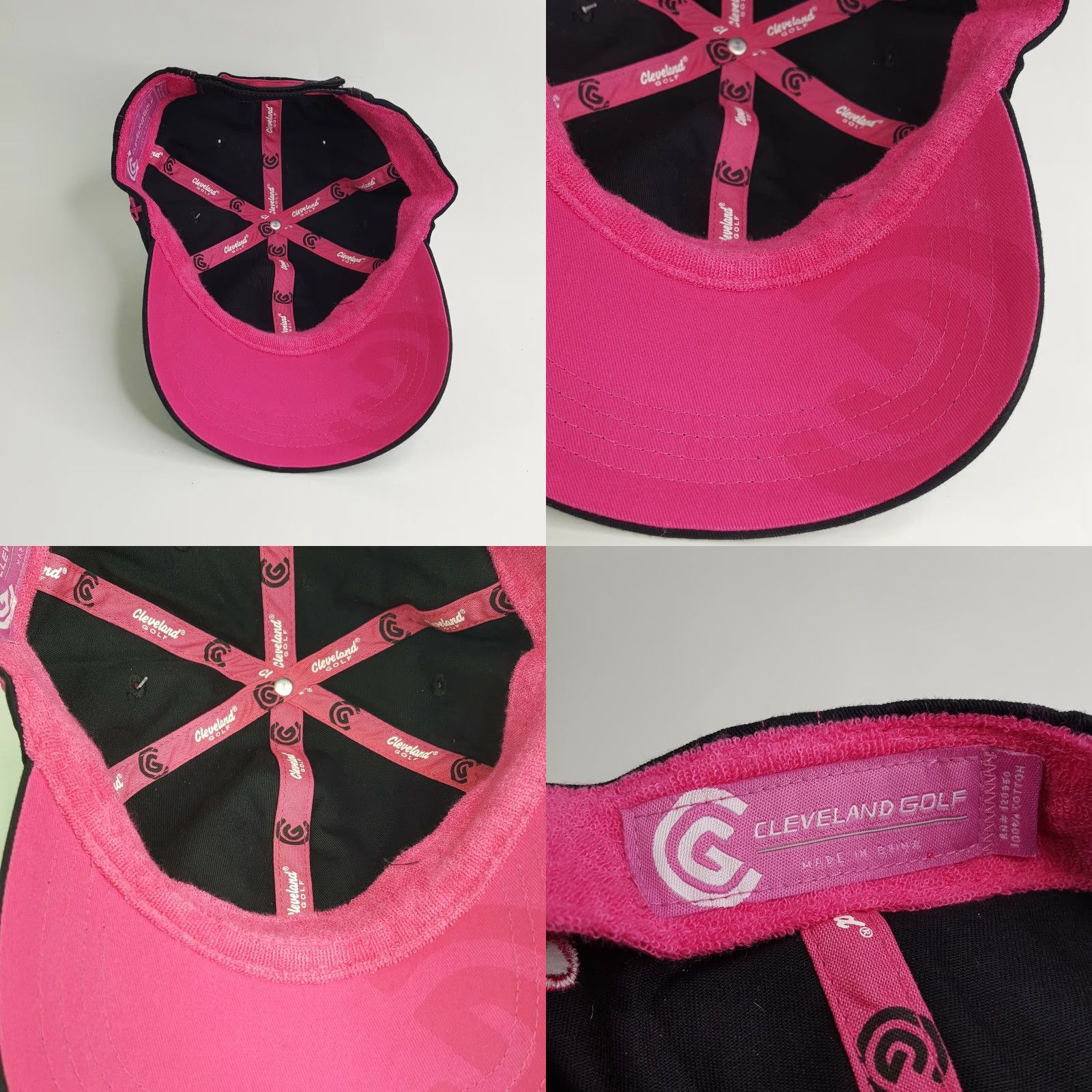 Vintage Cleveland Golf Snapback Adjustable Hat Black Outdoor Casual Baseball Sports Cap Mens Womens Size ONE SIZE - 8 Thumbnail