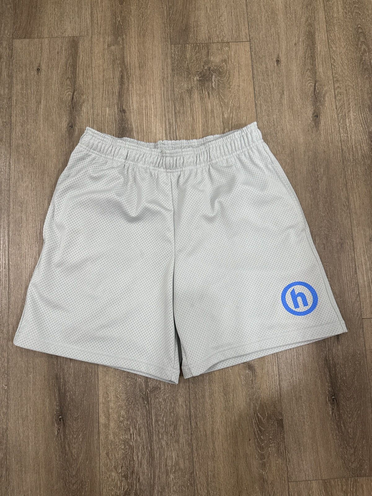 HIDDEN Hidden H Logo Blue Grey Mesh Shorts Medium Size US 32 / EU 48 - 1 Thumbnail