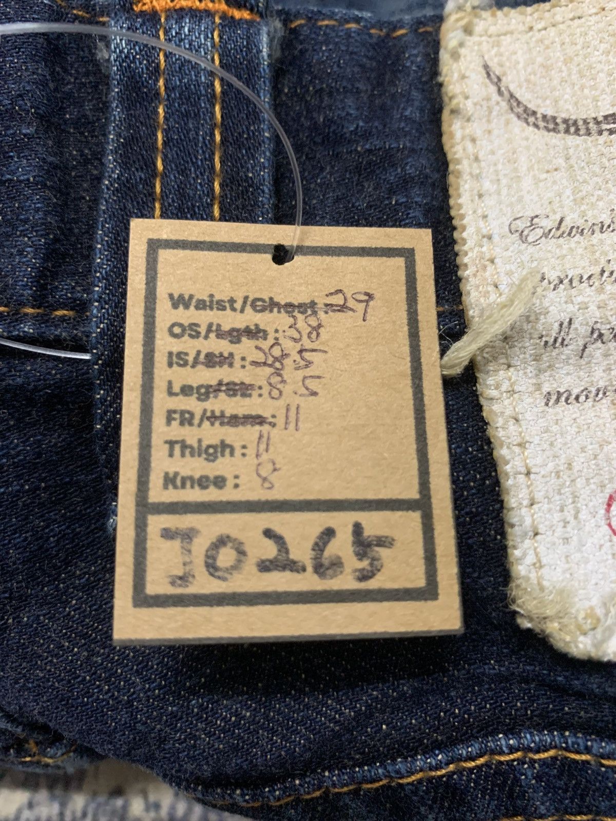Edwin EDWIN XVS WESTERN COWBOY STYLE LOW RISE JEANS Size US 29 - 15 Thumbnail