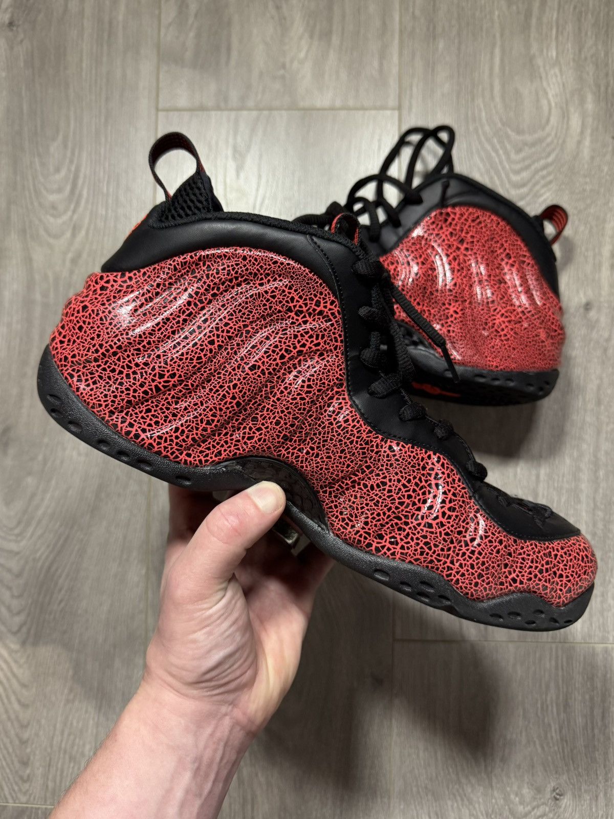 Nike Nike Air Foamposite One Cracked Lava Mens Shoes Sneakers Size US 10.5 / EU 43-44 - 7 Thumbnail
