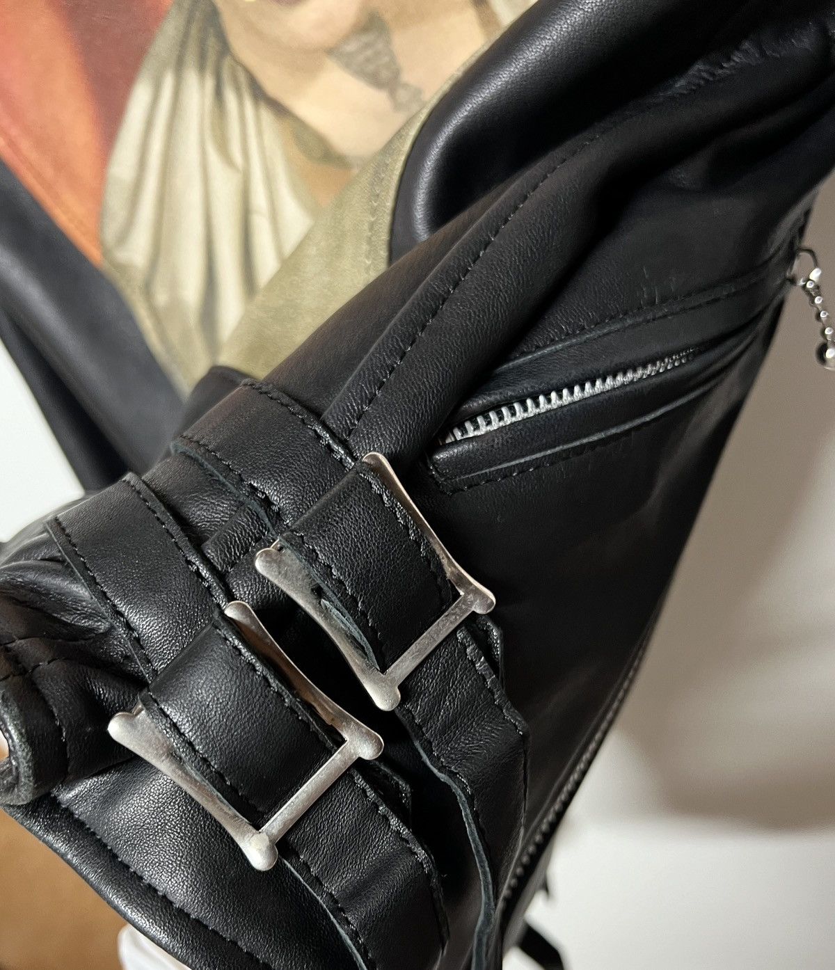 Undercover Sheep leather jacket ‘Cindy sherman’ Size XS / US 0-2 / IT 36-38 - 6 Thumbnail