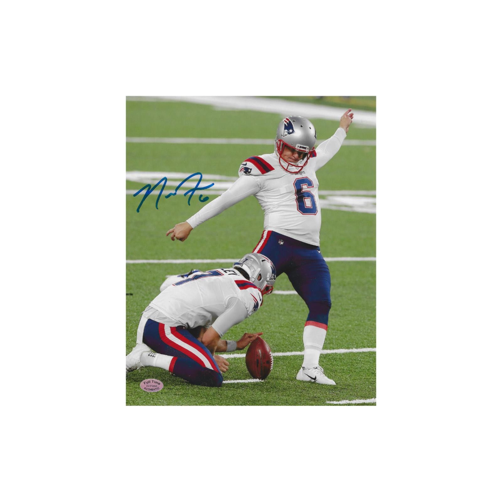 Other Nick Folk New England Patriots Signed 8x10 Photo coa W/Frame Size ONE SIZE - 3 Thumbnail
