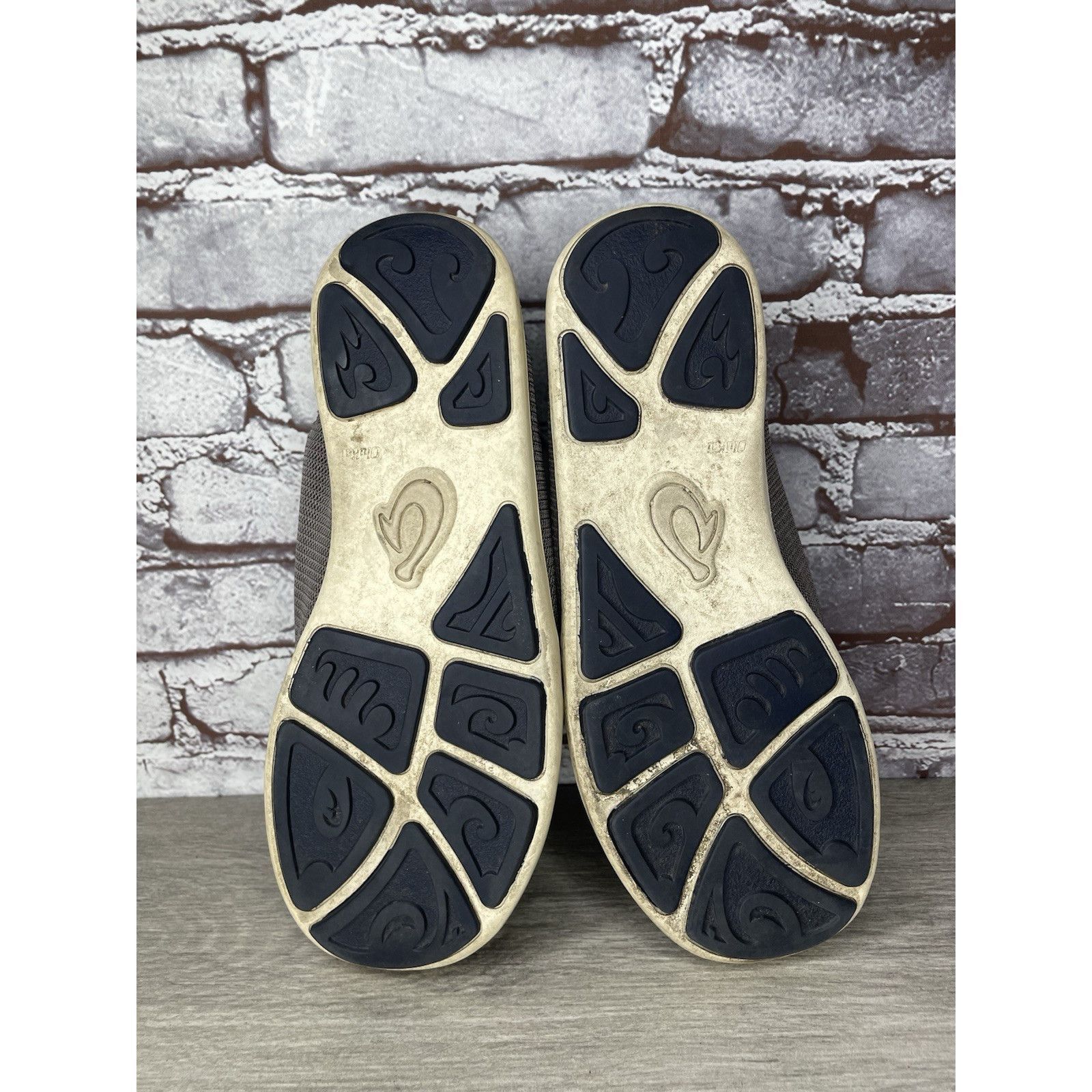 Olukai Olukai Nohea Mesh Comfort Gray Yellow Slip Casual On Shoes M Size US 10.5 / EU 43-44 - 18 Thumbnail