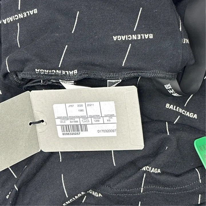 Balenciaga Balenciaga Logo Printed High Neck Long Sleeve T-shirt 0079- Size XS / US 0-2 / IT 36-38 - 3 Thumbnail