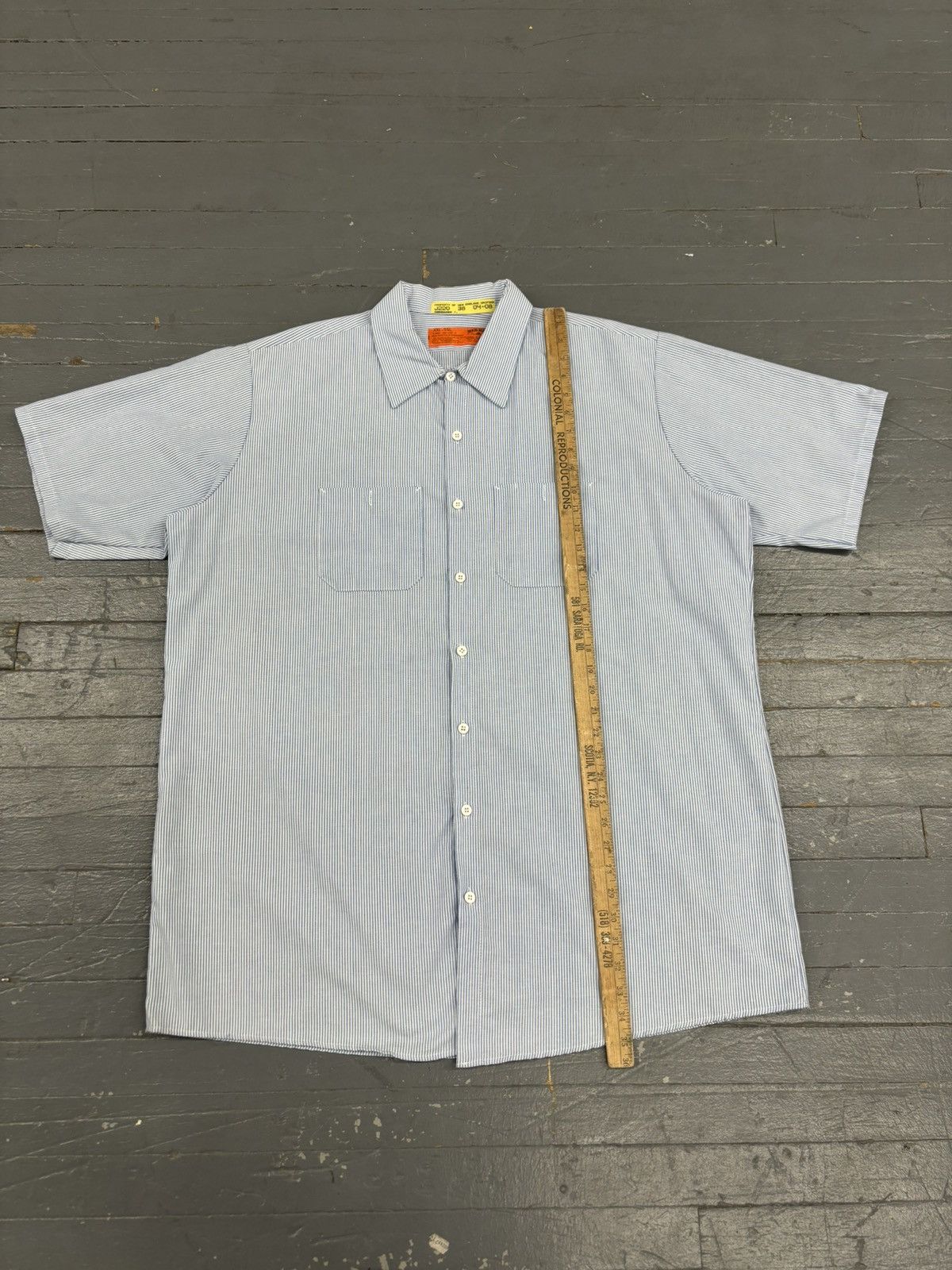 Vintage Vintage Red kap striped workwear shirt Size US XXL / EU 58 / 5 - 5 Thumbnail