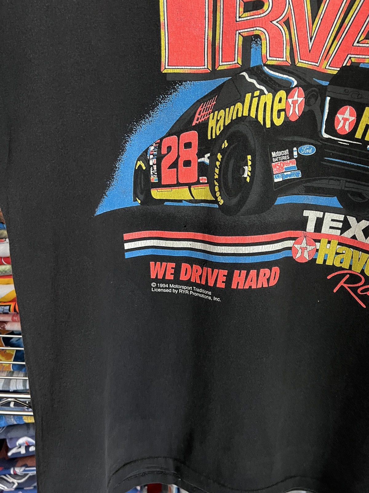 NASCAR 1994 Ernie Irvan Texaco Racing Single Stitch Tee Size US XL / EU 56 / 4 - 3 Thumbnail