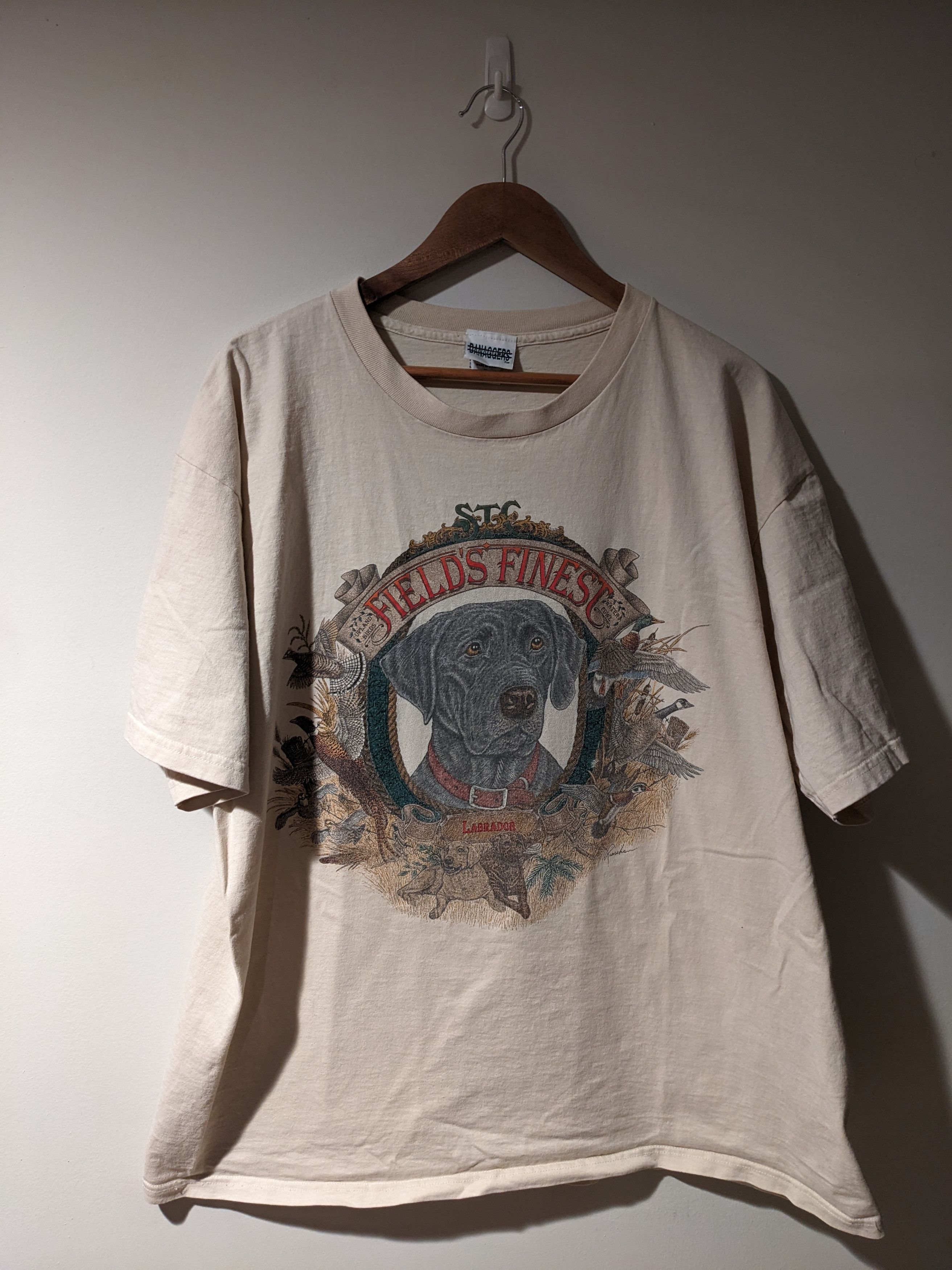 Vintage Vintage 90s Field's Finest Labrador Chocolate Black T-Shirt Size US XL / EU 56 / 4 - 1 Thumbnail