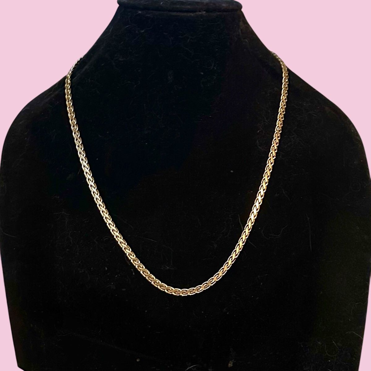 Vintage Vintage gold tone flat S link chain necklace Size ONE SIZE - 1 Thumbnail