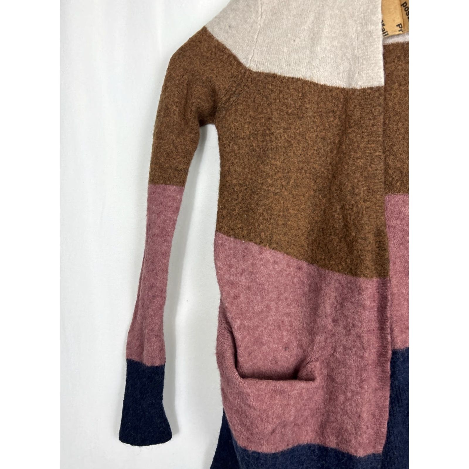 Madewell Madewell Cardigan Shirt XXS Womens Cream Cozy Short Walker Stripe Print Heather quinoa Size XXS / US 00 / IT 34 - 2 Thumbnail