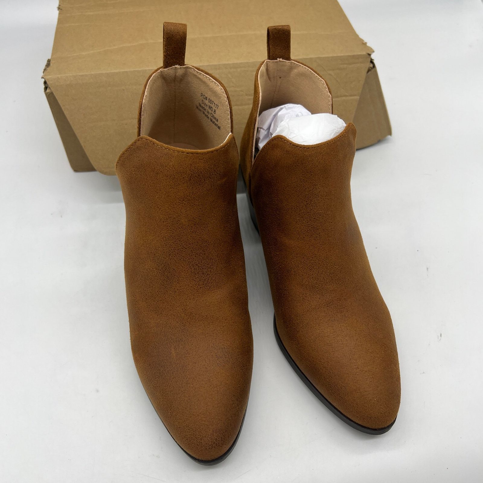 Other Journee Collection Womens Ankle Heel Booties Brown Size 8WD Size US 8 / IT 38 - 2 Thumbnail