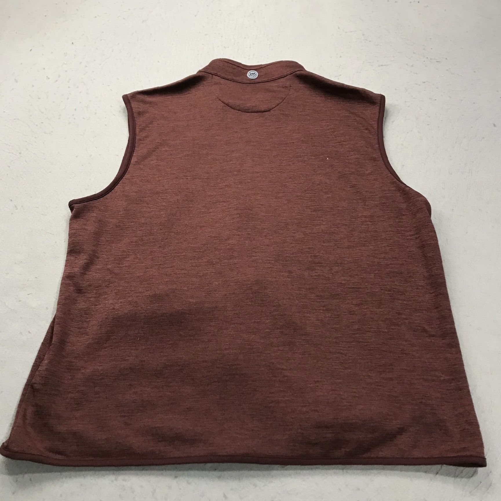 Southern Tide Southern Tide Vest Mens 2XL Red Baybrook Heather Sleeveless Full Zip Outdoor Shirt Size US XXL / EU 58 / 5 - 5 Thumbnail