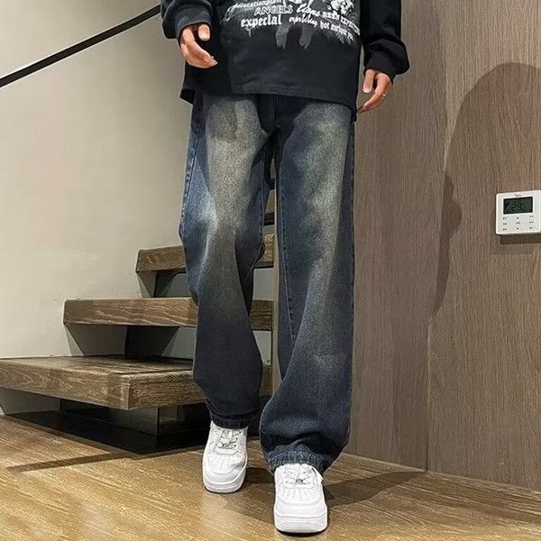 Japanese Brand Fashion men's straight classic retro outdoor casual jeans Size US 30 / EU 46 - 4 Thumbnail