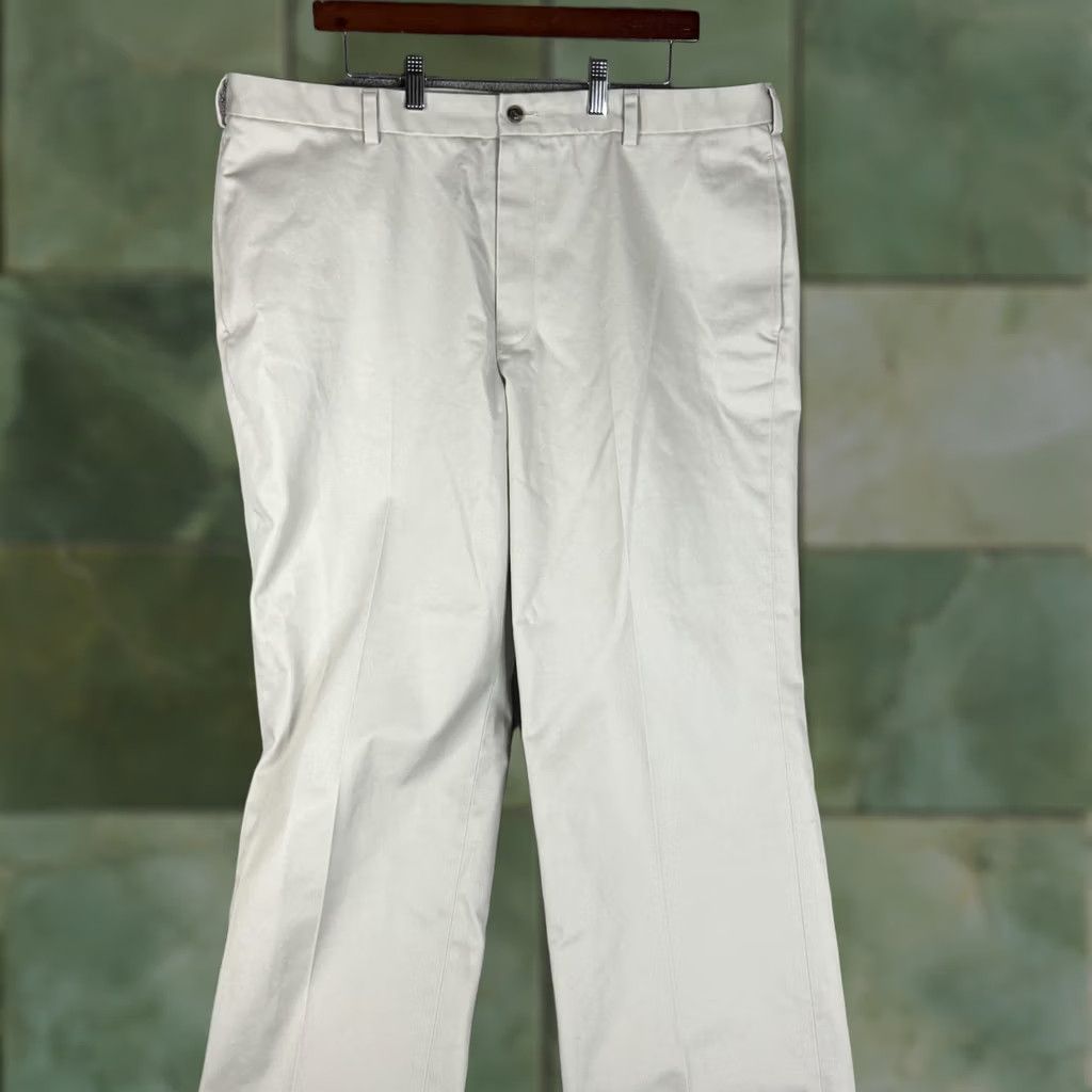 Brooks Brothers VINTAGE Brooks Brothers Clark Fit Advantage Chino Pants Mens 42x30 Khaki Beige Flat Front Straight Leg Front Zip Mens Size US 42 / EU 58 - 1 Thumbnail