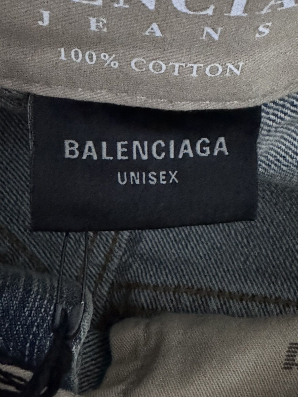 Balenciaga Balenciaga Jeans Logo Wide Leg Denim Pants Size S Size US 34 / EU 50 - 4 Thumbnail