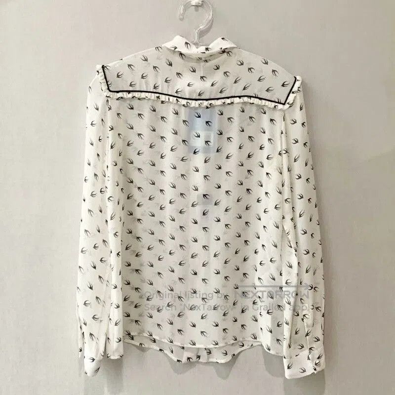 Miu Miu Miu Miu Swallow Print Long. Size S / US 4 / IT 40 - 2 Thumbnail