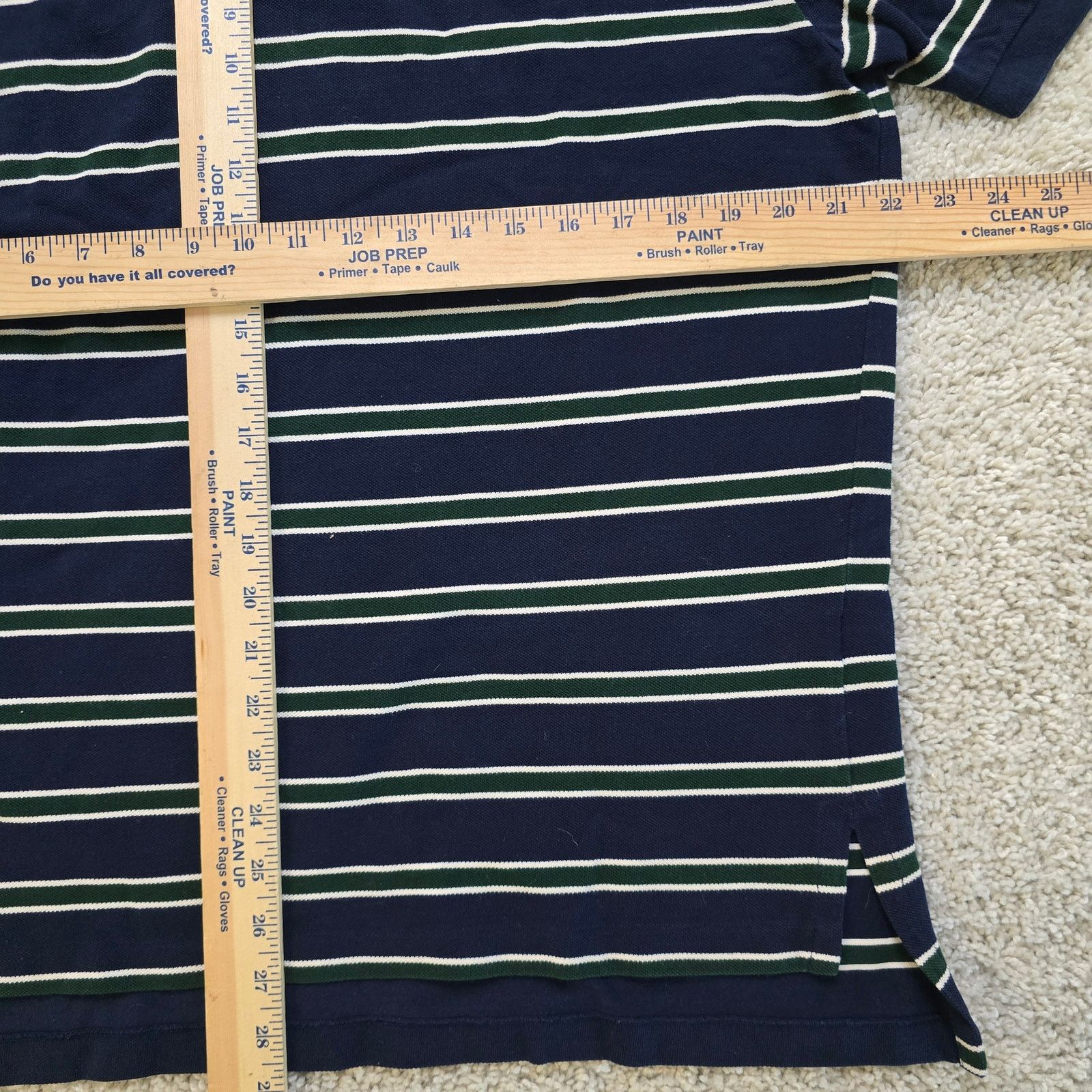 Ralph Lauren Polo Ralph Lauren Mens Vintage VTG Stripe button Polo Blue Size US L / EU 52-54 / 3 - 6 Thumbnail