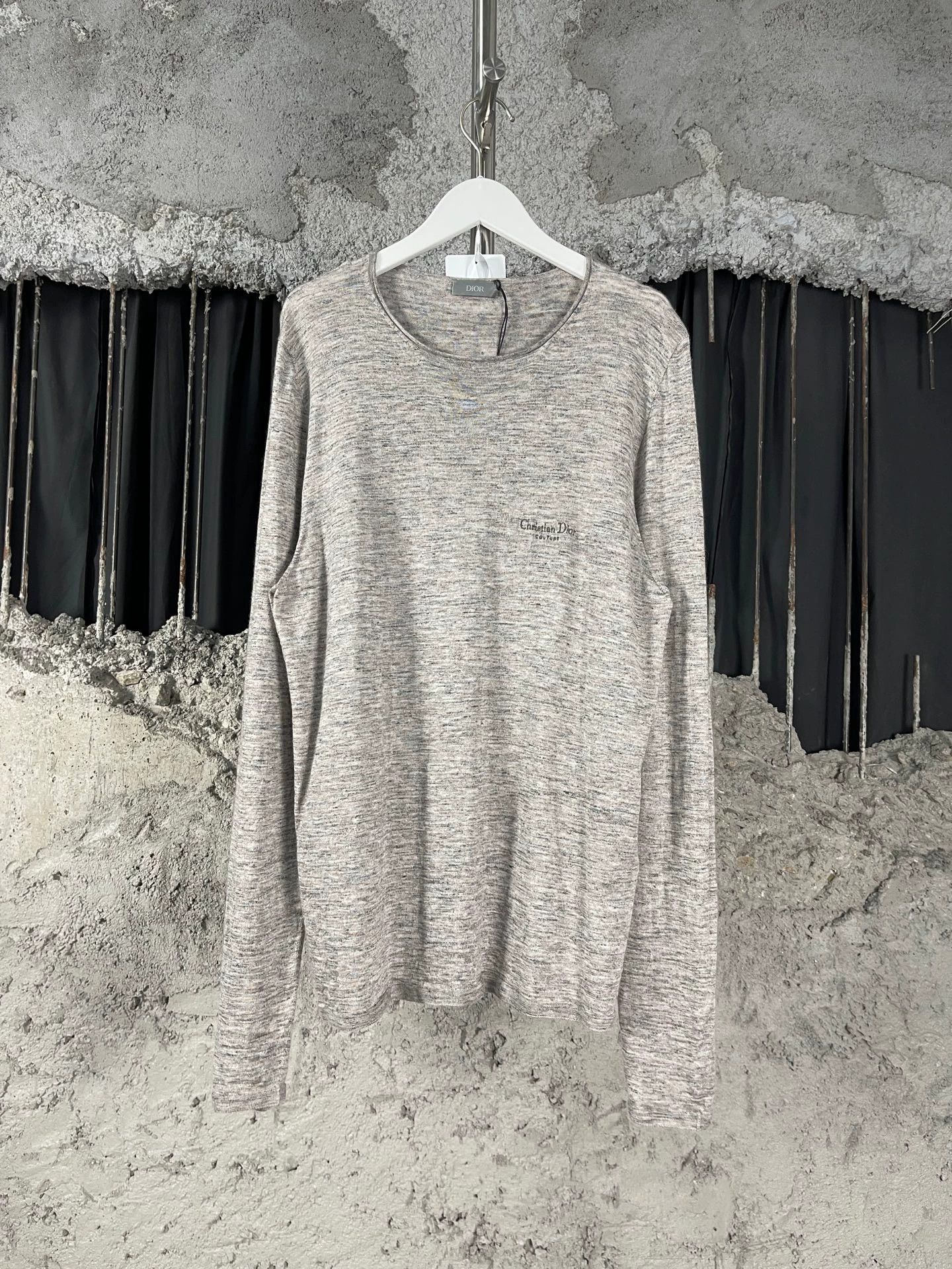 Dior Dior ss25 Embroidered Slogan Logo Knit Long Sleeve L New Size L / US 10 / IT 46 - 1 Thumbnail