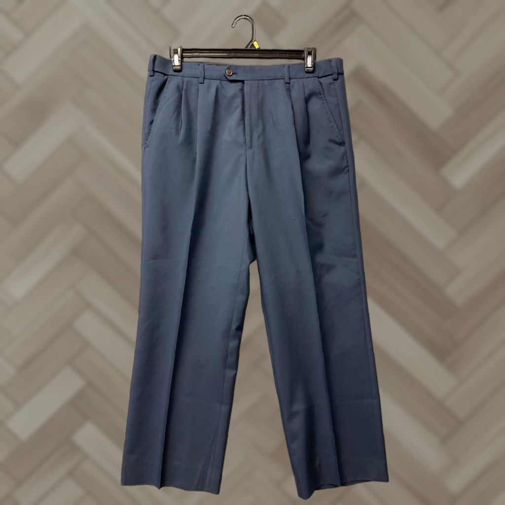 Vintage Travel Smith Pants Mens 35x32 Navy Straight Chino Trousers Size US 35 - 1 Thumbnail
