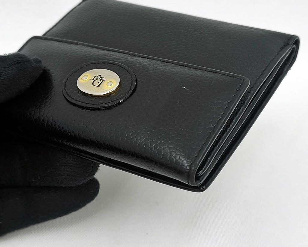 Dior authentic CHRISTIAN DIOR vintage full leather short wallet Size ONE SIZE - 10 Thumbnail