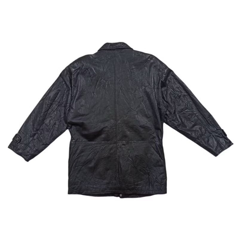 Isamu Katayama Backlash Vintage japanese brand leather long jacket Size US L / EU 52-54 / 3 - 2 Thumbnail