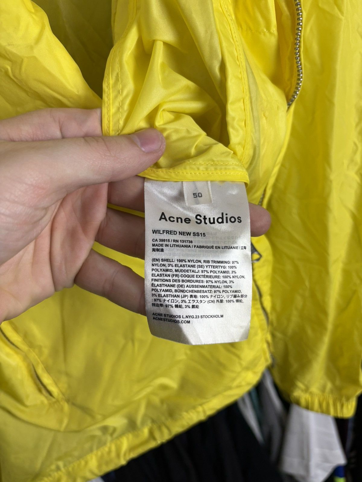 Acne Studios × Designer × Japanese Brand Acne Studios Wilfred New SS15 raincoat gorpcore Size US M / EU 48-50 / 2 - 4 Thumbnail