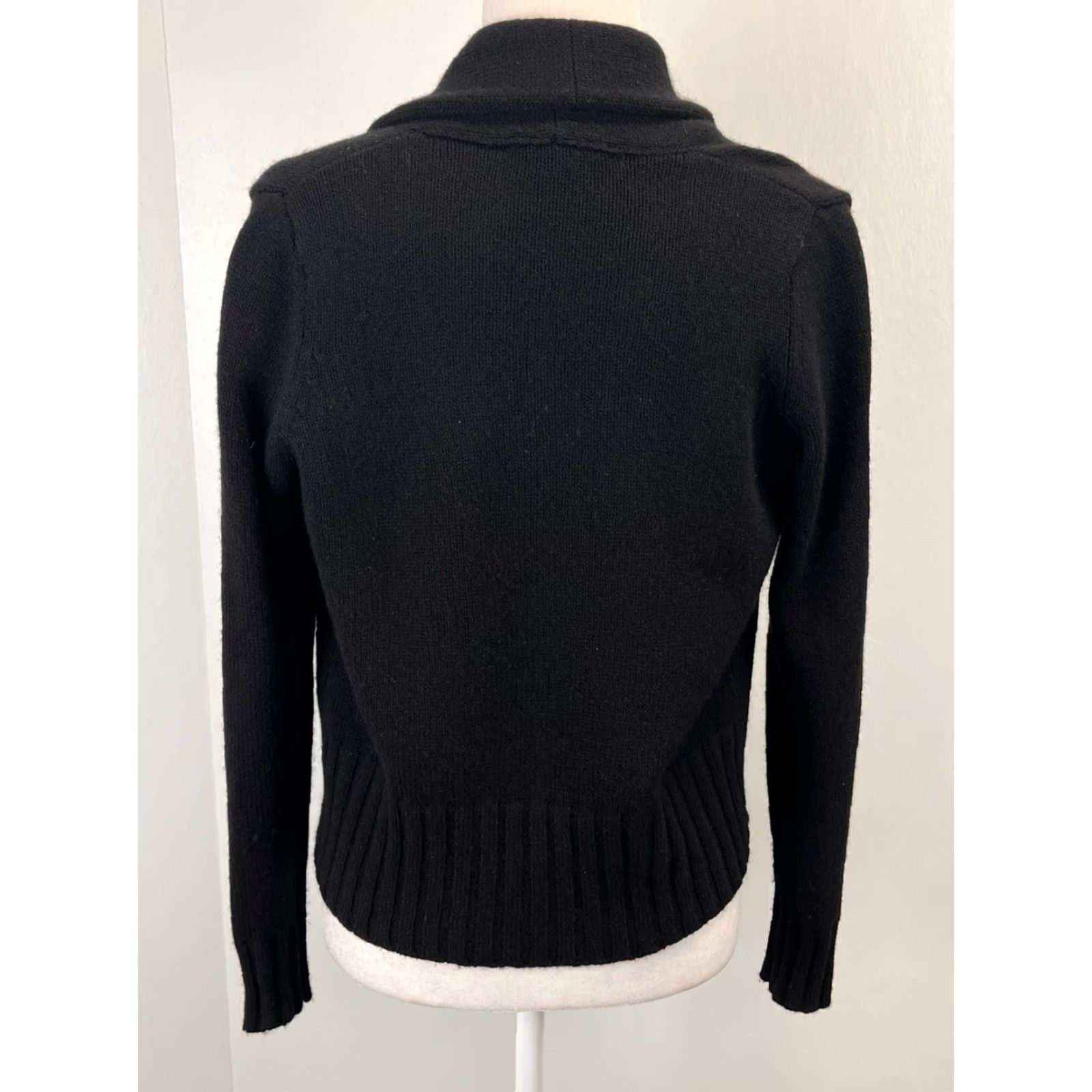 Vince Vince Cardigan Sweater Women XS Black Open Front Yak Wool GUC Size XS Size XS / US 0-2 / IT 36-38 - 3 Thumbnail