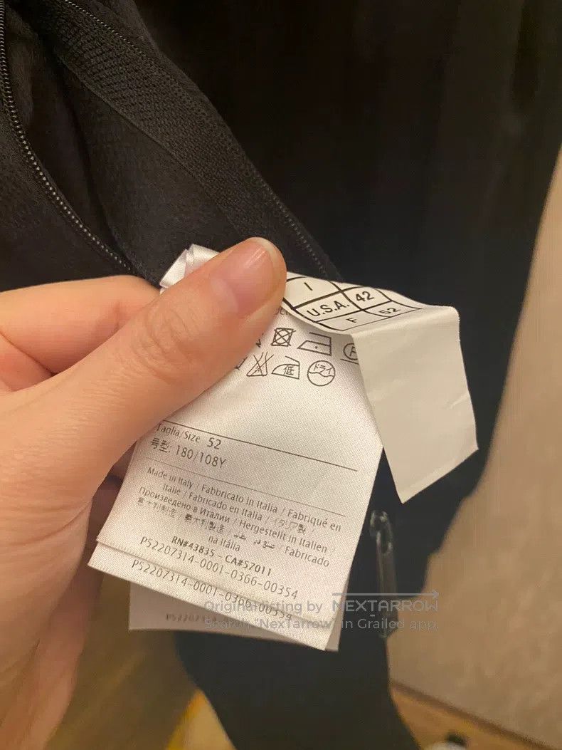 Valentino Valentino Silk pure black vertical strip sports zip jacket Size XL / US 12-14 / IT 48-50 - 7 Thumbnail
