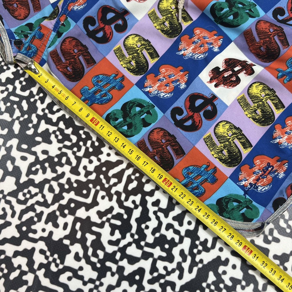 Andy Warhol Vintage Y2K Andy Warhol Dollar Logo Luxury Retro Shorts Size US 36 / EU 52 - 16 Thumbnail