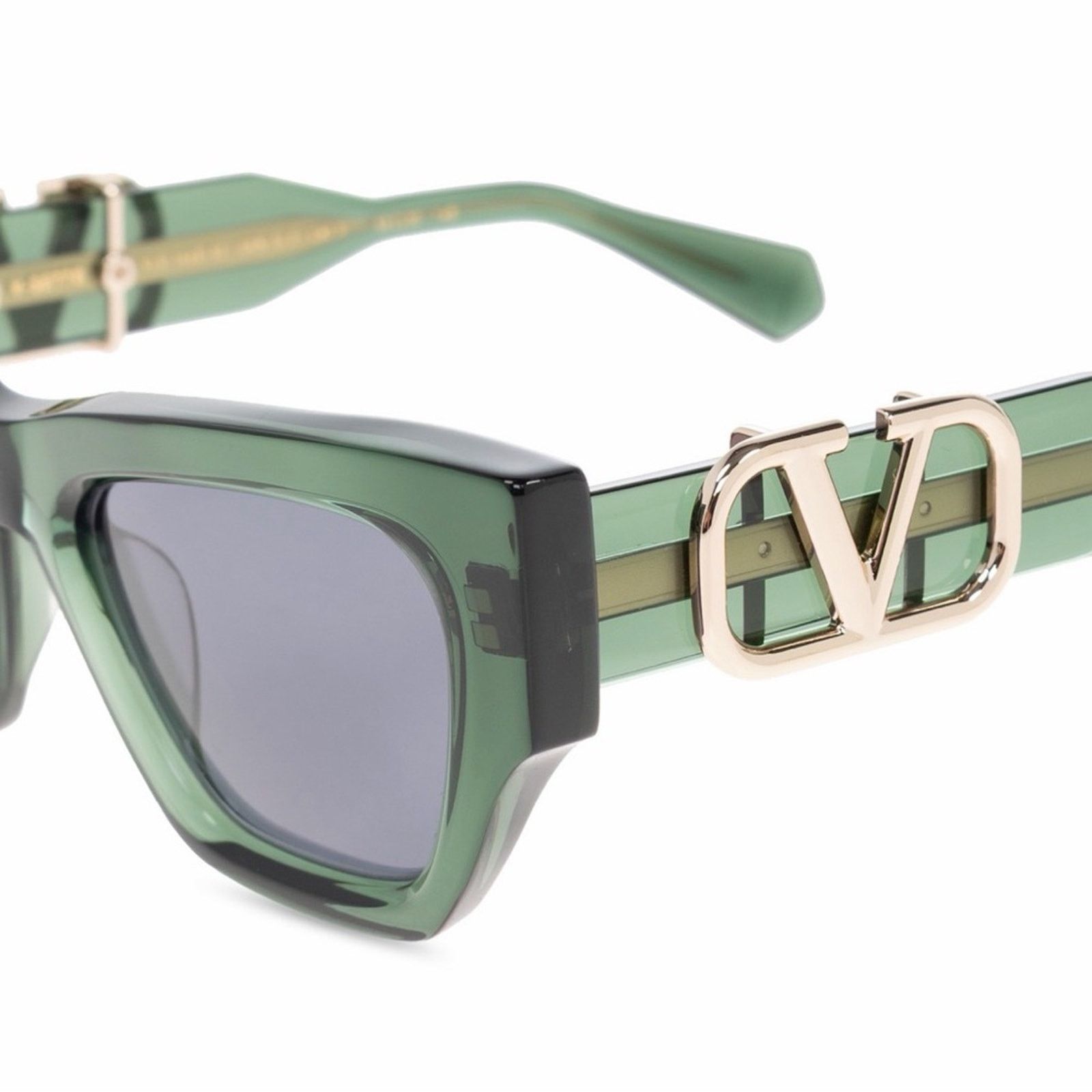 Valentino New! Valentino V SETTE-VLS-166D, Stylish Green Sunglasses Size ONE SIZE - 4 Thumbnail