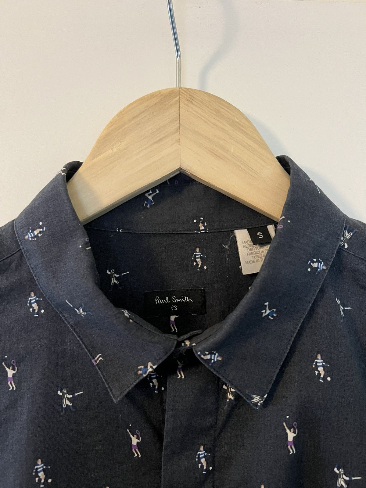 Paul Smith PS Paul Smith Navy Athlete Print Shirt Size US S / EU 44-46 / 1 - 3 Thumbnail