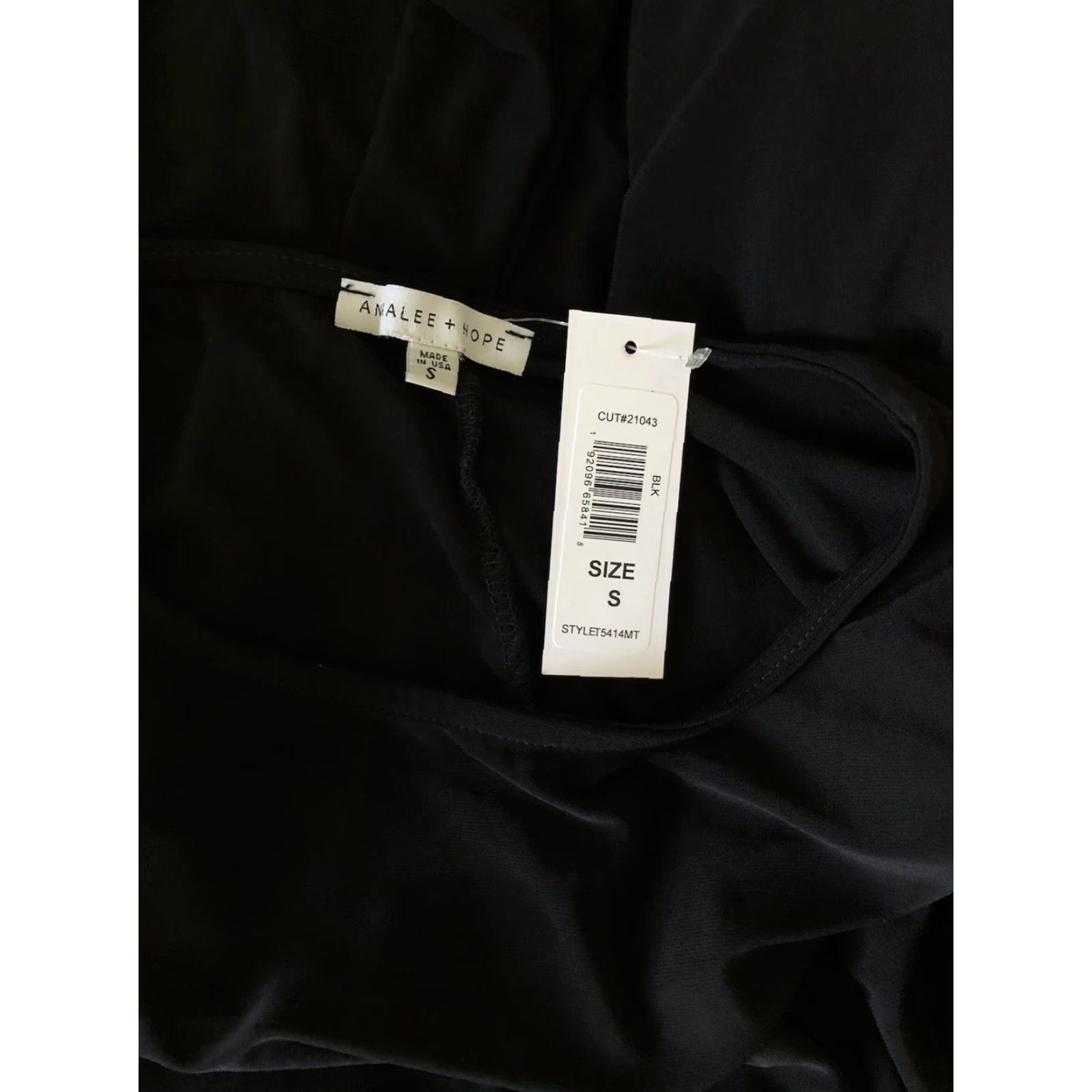 Vintage Annalee + Hope Swing Shift Dress S Blk 1/2 Sleeve Knee Length Pockets Scoop Stretch Liquid Knit Size S / US 4 / IT 40 - 4 Thumbnail